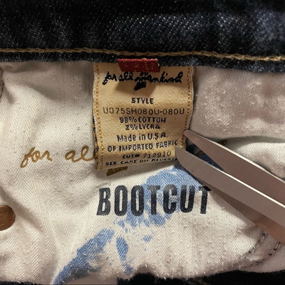 7 for All Mankind distressed bootcut jeans - Picture 14 of 16